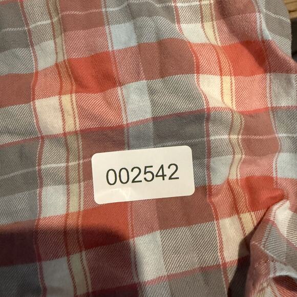 Jachs Girlfriend BEA Flannel Shirt Mens Small Blue Plaid Long Sleeve Snap - Picture 11 of 14